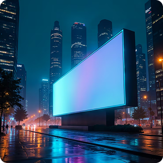 Large LED video wall used in AV rental near me